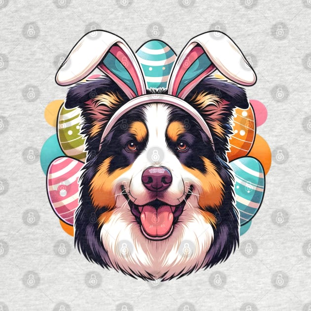 Romanian Mioritic Shepherd Dog Enjoys Easter Festivities by ArtRUs